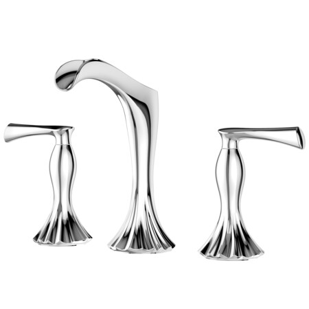 Pfister Pfister Rhen 8" Wdsd Lavatory, Metal Pop-Up, Quick Connect Hose Ch LG49-RH1C